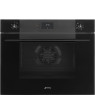 Ahi smeg linea, 75 cm, aurupuhastus, 77 l, must