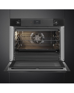 Ahi smeg linea, 75 cm, aurupuhastus, 77 l, must-foto2