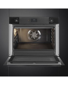 Ahi smeg linea, 75 cm, aurupuhastus, 77 l, must-foto3