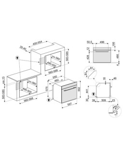 Auru-kombiahi smeg linea, aurupuhastus, a++, 67 l, must-foto2