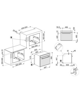 Auru-kombiahi smeg linea, aurupuhastus, a++, 67 l, must-foto2