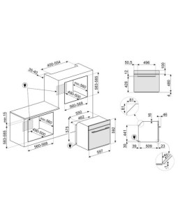 Ahi auru- ja mikrolainefunktsiooniga smeg linea, aurupuhastus, a++, 68 l, must-foto11