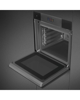 Ahi auru- ja mikrolainefunktsiooniga smeg linea, aurupuhastus, a++, 68 l, must-foto5