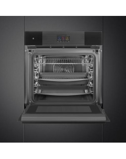 Ahi auru- ja mikrolainefunktsiooniga smeg linea, aurupuhastus, a++, 68 l, must-foto3