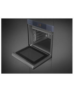 Ahi auru- ja mikrolainefunktsiooniga smeg linea, aurupuhastus, 68 l, neptuun hall-foto7