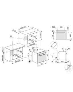Auru-kombiahi smeg linea, aurupuhastus, a++, 68 l, must-foto2