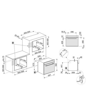 Auru-kombiahi smeg linea, aurupuhastus, a++, 68 l, must-foto2