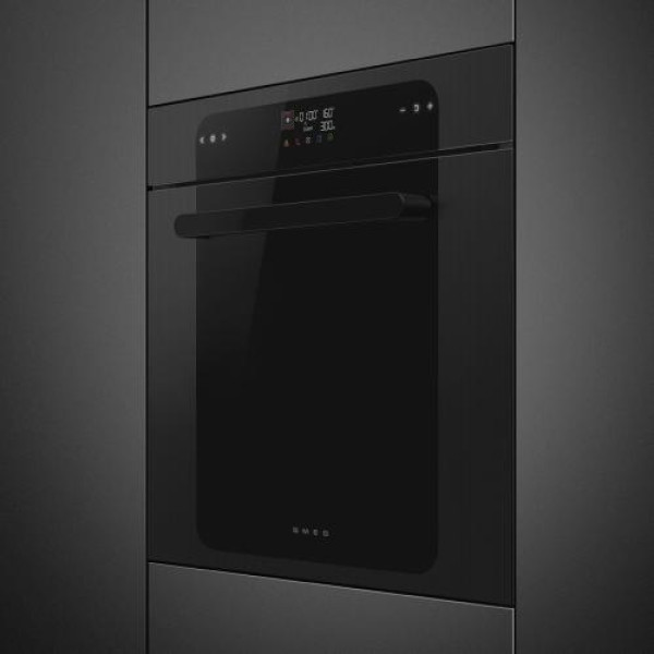 Mikro-kombiahi smeg musa, aurupuhastus, 68 l, must