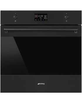 Mikro-kombiahi smeg classic, 68 l, aurupuhastus, matt must