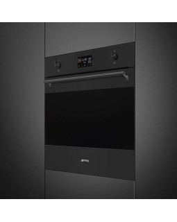 Mikro-kombiahi smeg classic, 68 l, aurupuhastus, matt must-foto2