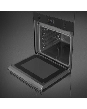 Mikro-kombiahi smeg classic, 68 l, aurupuhastus, matt must-foto5