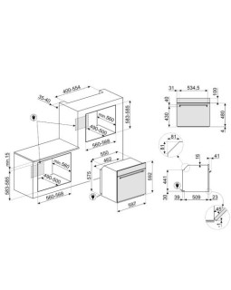 Mikro-kombiahi smeg classic, 68 l, aurupuhastus, matt must-foto7