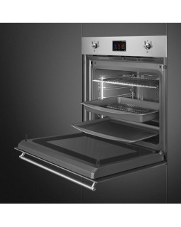 Auru- ja mikrolainefunktsiooniga smeg classic, 150 progr, aurupuhastus, rv teras-foto3