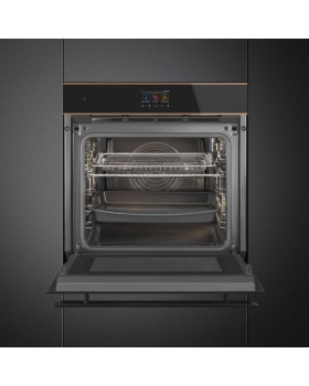 Kompakt mikro-kombiahi smeg dolce stil novo, aurupuhastus, 68 l, must/vask-foto2