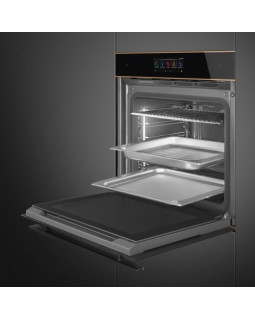 Ahi smeg dolce stil novo, 68 l, a+, aurupuhastus, must/vask-foto3