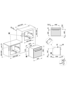 Ahi smeg linea, a+, 68 l, pürolüüs, auruprogramm, must-foto7