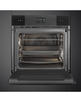 Auru-kombiahi smeg linea, pürolüüspuhastus, a+, 68 l, must-foto3