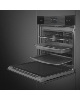 Auru-kombiahi smeg linea, pürolüüspuhastus, a+, 68 l, must-foto4