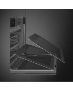 Auru-kombiahi smeg linea, pürolüüspuhastus, a+, 68 l, must-foto7