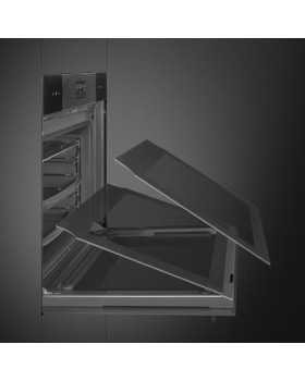 Auru-kombiahi smeg linea, pürolüüspuhastus, a+, 68 l, must-foto7