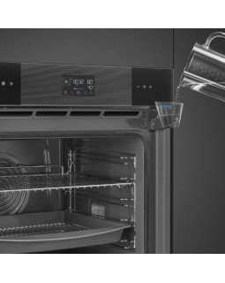 Auru-kombiahi smeg linea, pürolüüspuhastus, a+, 68 l, must-foto9