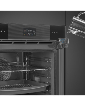 Auru-kombiahi smeg linea, pürolüüspuhastus, a+, 68 l, must-foto9