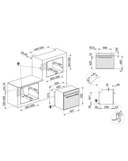 Auru-kombiahi smeg linea, pürolüüspuhastus, a+, 68 l, must-foto10