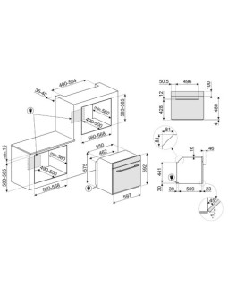 Ahi smeg linea, a+, 68 l, pürolüüs, neptuun hall-foto2