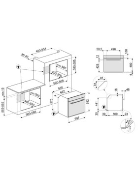 Ahi smeg linea, a+, 68 l, pürolüüs, neptuun hall-foto2