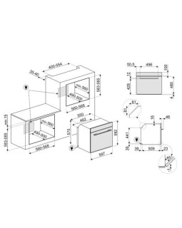 Auru-kombiahi smeg linea, pürolüüspuhastus, a+, 68 l, must-foto2