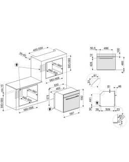 Ahi smeg linea, 68 l,  a+, pürolüüs, neptuun hall-foto7