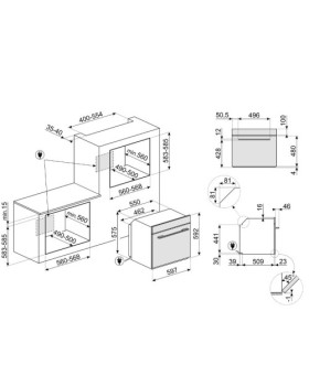 Ahi smeg linea, 68 l,  a+, pürolüüs, neptuun hall-foto7