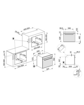 Ahi smeg pyro steam galileo, a+, 68 l, pürolüüs, auruprogramm, must-foto2
