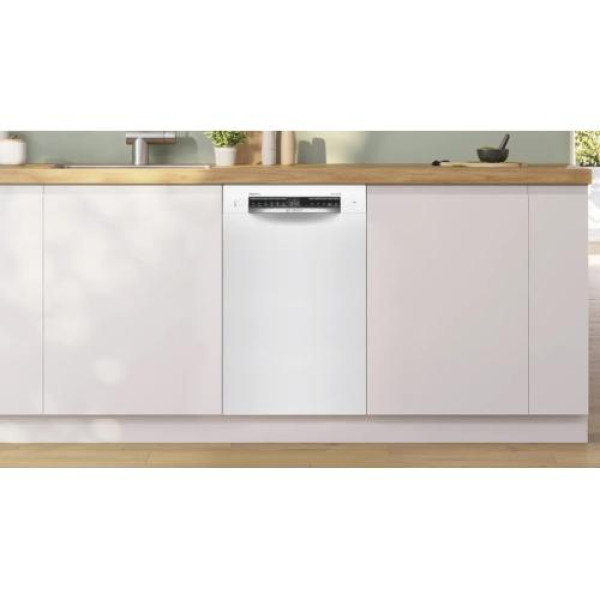 Nõudepesumasin bosch, integreeritav, 3 korvi, 45 cm, 43 db, valge Nõudepesumasin bosch, integreeritav, 3 korvi, 45 cm, 43 db, valge
