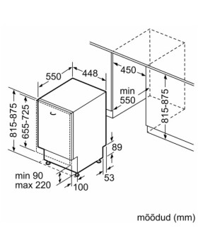 Nõudepesumasin bosch, integreeritav, 45 cm, 42 db, 3 korvi, zeolith-foto5