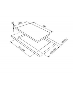 Gaasiplaat smeg, victoria, 5 x põletit, 70 cm, kreem-foto2