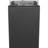 Nõudepesumasin smeg, integreeritav, 45 cm, 44 db, 3 korvi