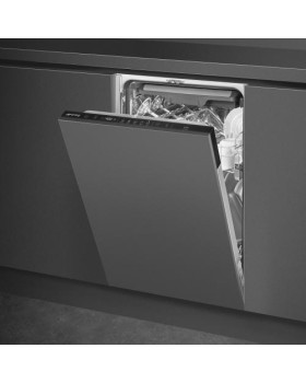 Nõudepesumasin smeg, integreeritav, 45 cm, 44 db, 3 korvi-foto2