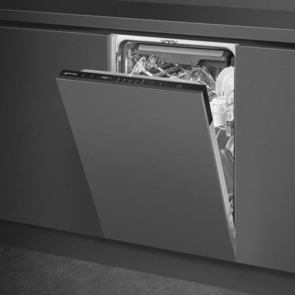 Nõudepesumasin smeg, integreeritav, 45 cm, 44 db, 3 korvi