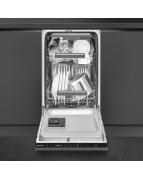 Nõudepesumasin smeg, integreeritav, 45 cm, 44 db, 3 korvi-foto10