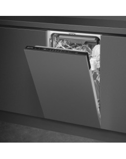 Nõudepesumasin smeg, integreeritav, 45 cm, 46 db, 3 korvi-foto2