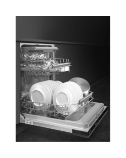 Nõudepesumasin smeg, integreeritav, 45 cm, 46 db, 3 korvi-foto3