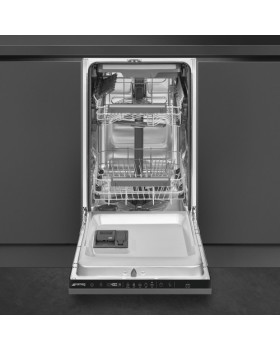 Nõudepesumasin smeg, integreeritav, 45 cm, 46 db, 3 korvi-foto4