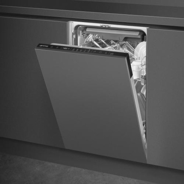 Nõudepesumasin smeg, integreeritav, 45 cm, 44 db, 3 korvi