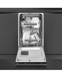 Nõudepesumasin smeg, integreeritav, 45 cm, 44 db, 3 korvi-foto10