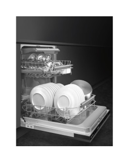 Nõudepesumasin smeg, integreeritav, 45 cm, 44 db, 3 korvi-foto2