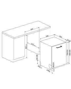 Nõudepesumasin smeg, integreeritav, 3 korvi, a, 60 cm, 42 db-foto7