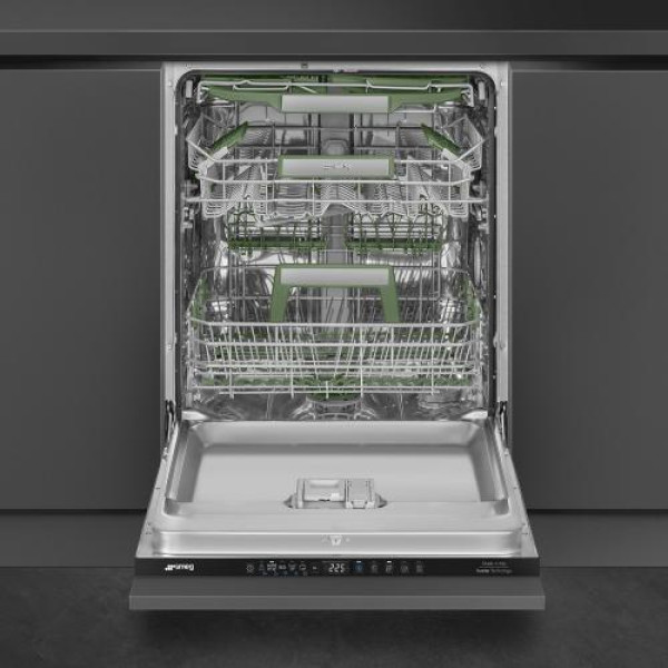 Nõudepesumasin smeg, integreeritav, 3 korvi, 60 cm, 42 db