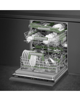 Nõudepesumasin smeg, integreeritav, 3 korvi, 60 cm, 42 db-foto10