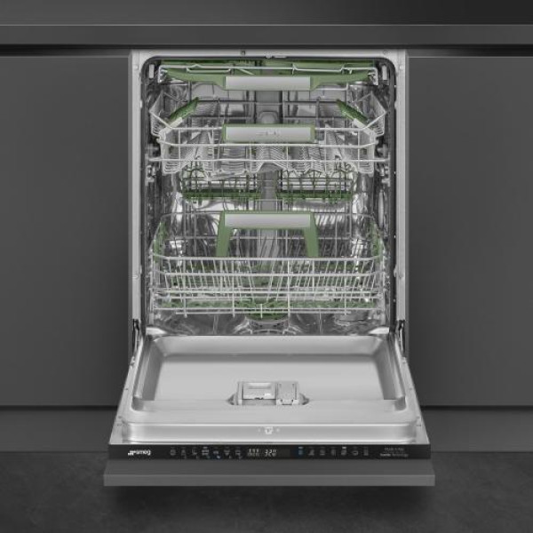 Nõudepesumasin smeg, integreeritav, 3 korvi, a, 60 cm, 42 db